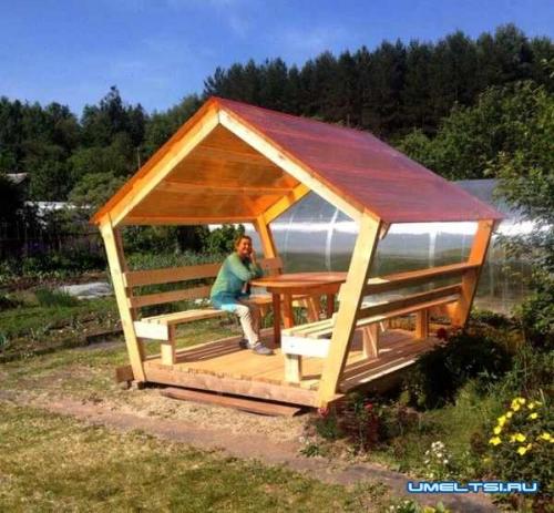 Как построить беседку за один день. Простая беседка своими руками за один день