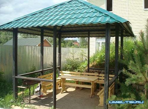 Как построить беседку за один день. Простая беседка своими руками за один день