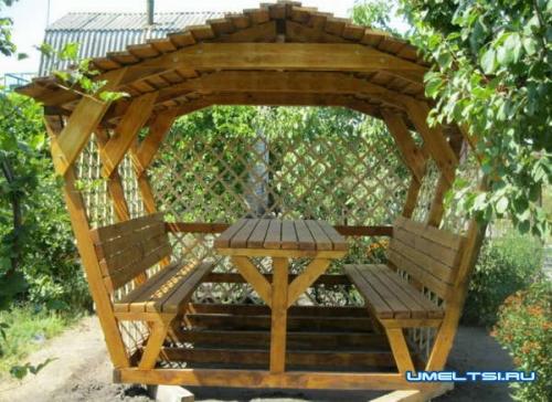 Как построить беседку за один день. Простая беседка своими руками за один день