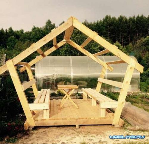 Как построить беседку за один день. Простая беседка своими руками за один день