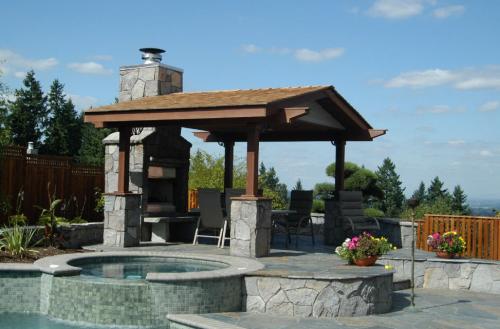 Беседки с мангалом барбекю. Проекты беседок с барбекю и мангалом 02