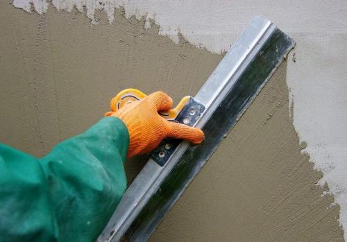 Цементная штукатурка для ванной. Цементная