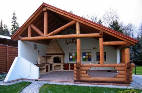 Беседка с мангальной зоной. Как сделать беседку с мангалом или другой печью