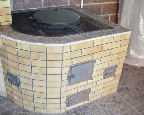 Садовая беседка с барбекю. Виды 05