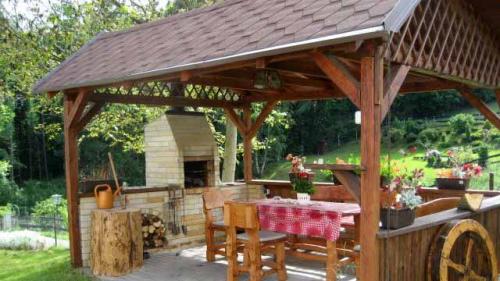 Садовая беседка с барбекю для дачи. Ваша беседка с мангалом: важные детали