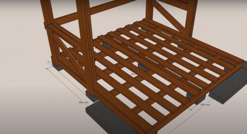 Садовая беседка с барбекю. Виды 14