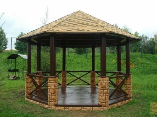 Беседка для дачи деревянная. Беседки для дачи — разновидности конструкций, форм и размеров, материалы изготовления, идеи стильного дизайна (фото + видео)