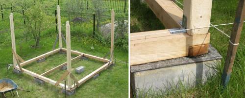 Беседки из бруса своими руками. Постройки из дерева на участке: беседка из бруса своими руками 10