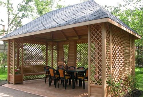 Беседка в современном стиле. Варианты современных беседок для дачи или приусадебного участка