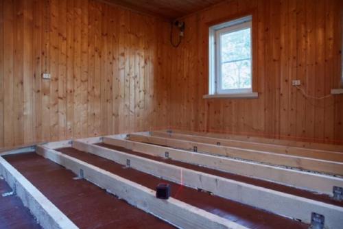 Как обеспечить равномерное распределение нагрузки при установке деревянного пола на бетонном основании. Установка лаг на бетонное основание —, как крепить