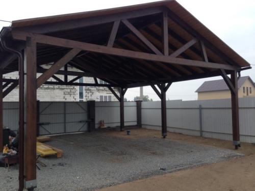 Навес на дачу своими руками. Проектирование навеса