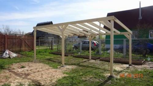 Навес на дачу своими руками. Проектирование навеса