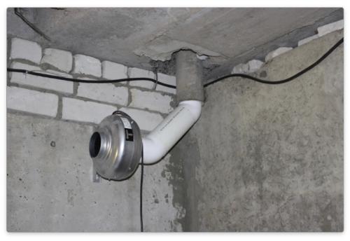 Вентиляция погреба с двумя трубами