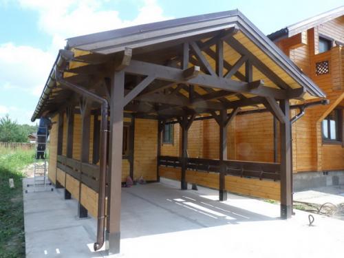 Расчет односкатного навеса из дерева. Предпочтительная конструкция