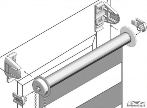 Как крепятся рулонные шторы. Как установить рулонные шторы: пошаговая инструкция с описанием процесса