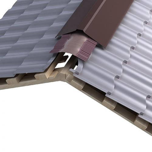 Конек для крыши из металлочерепицы. Конек для металлочерепицы: основные типы, монтаж 14 Конек для крыши из металлочерепицы. Конек для металлочерепицы: основные типы, монтаж 14