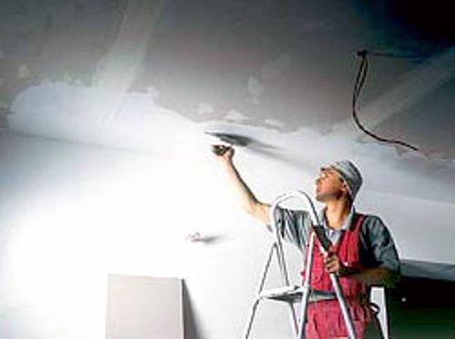 Как заштукатурить потолок из гипсокартона своими руками. Штукатурка потолка из гипсокартона