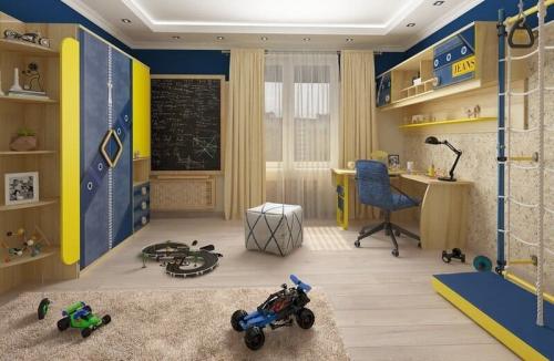 Как можно создать функциональное пространство для игр и обучения в детской для мальчика. Дизайн интерьера детской комнаты для мальчика