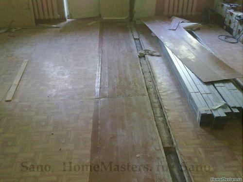 Какие материалы можно использовать для стенки на деревянном полу. Перегородка ГКЛ и деревянный пол