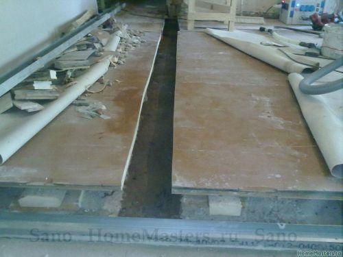 Какие материалы можно использовать для стенки на деревянном полу. Перегородка ГКЛ и деревянный пол