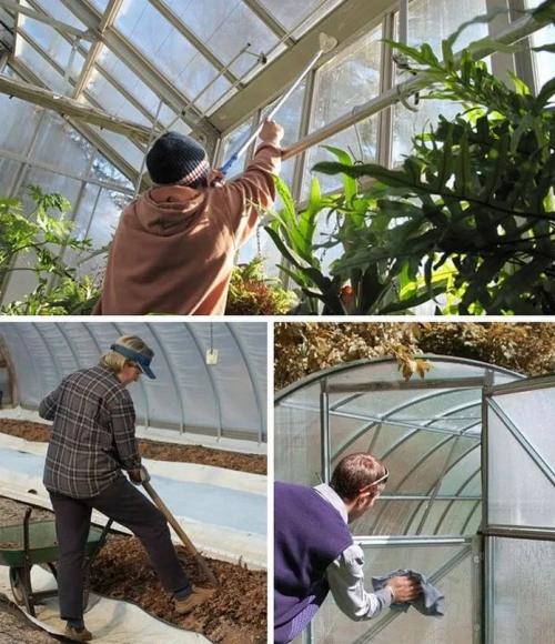 Как обработать теплицу к зиме. Уборка в теплице