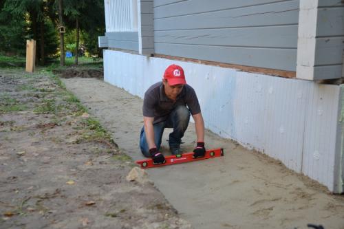 Теплая отмостка вокруг дома. Особенности утепленной отмостки 03