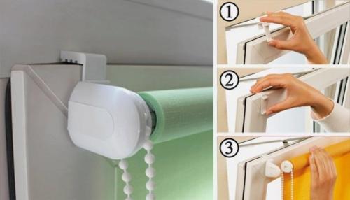 Рулонные жалюзи на пластиковые окна без сверления. Рулонная система MINI 04