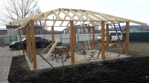 Проект беседки 6 н. Как мы делали
нашу беседку – шаг за шагом