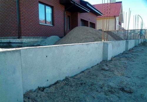 Глубина фундамента под забор. Типы фундаментов для ограждений из бетона