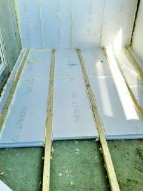 Как правильно подготовить основание перед укладкой лаг и пеноплекса. Утепление пола Пеноплексом на лоджии по лагам