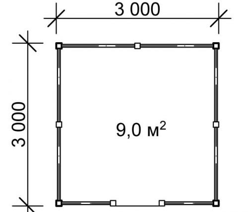 Беседка 3 на 3 своими руками чертежи. Этапы возведения и обустройства беседки