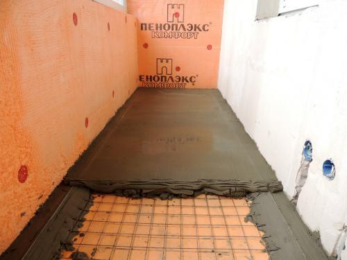 Как утеплитель влияет на срок службы стяжки пола. Толщина стяжки