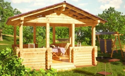 Беседка 3 на 4 С мангалом. Беседки 3x4 из дерева — виды, актуальность, возведение