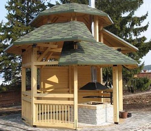 Беседка 3 на 3 с односкатной крышей. Беседка 3х3