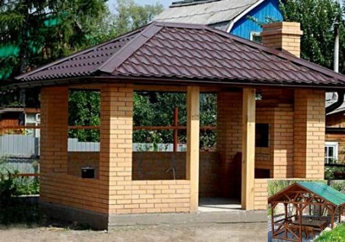 Беседка 3 на 3 с односкатной крышей. Беседка 3х3