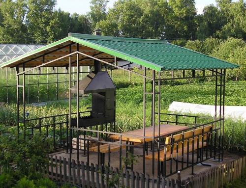 Беседка 3 на 3 с односкатной крышей. Беседка 3х3