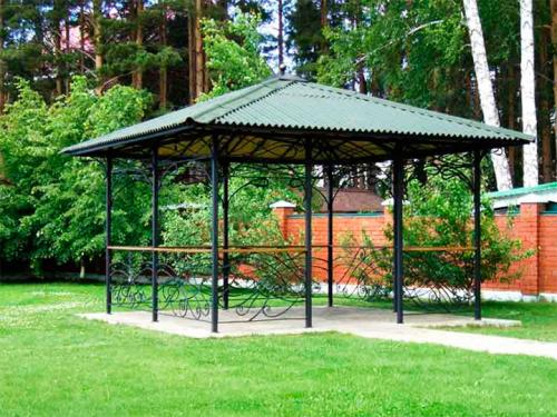 Чертеж беседки 3х4 из металла. Как сделать беседку из металла своими руками