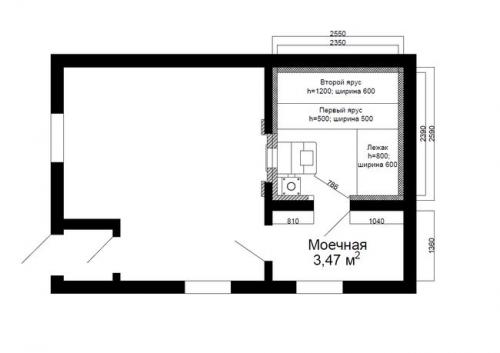 Какой должна быть высота полков в бане и ширина. Содержание статьи 12