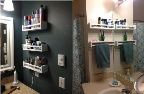 Полка в баню под шампунь. Напольные полочки из дерева своими руками