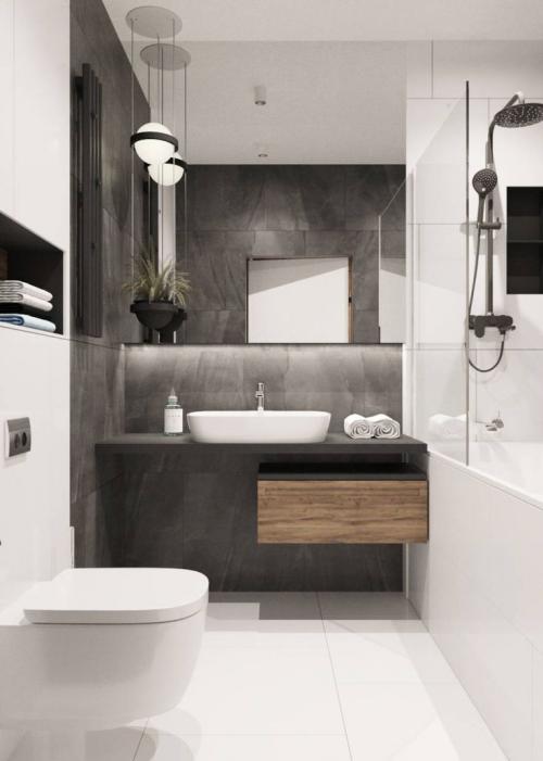60 идей ванной комнаты совмещенной с туалетом. Дизайн ванной комнаты совмещённой с туалетом: 10 правил, 9 стилей и 127 примеров
