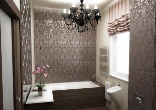 Дизайн ванной комнаты в частном доме. Как отделать стены? 05 Дизайн ванной комнаты в частном доме. Как отделать стены? 05