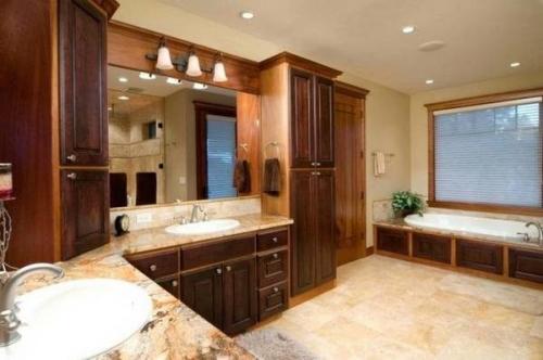 Дизайн ванной комнаты в частном доме. Как отделать стены? 03 Дизайн ванной комнаты в частном доме. Как отделать стены? 03