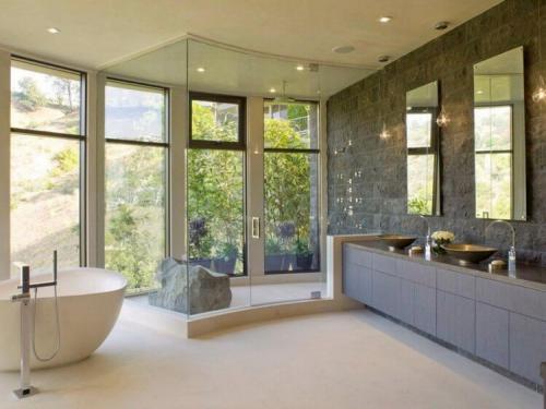Ванная комната в частном доме. Дизайн-проект ванной комнаты в доме 23