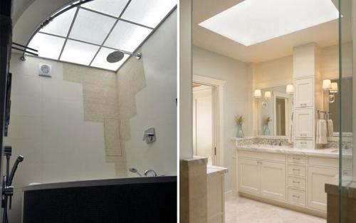 Ванная комната в частном доме. Дизайн-проект ванной комнаты в доме 25