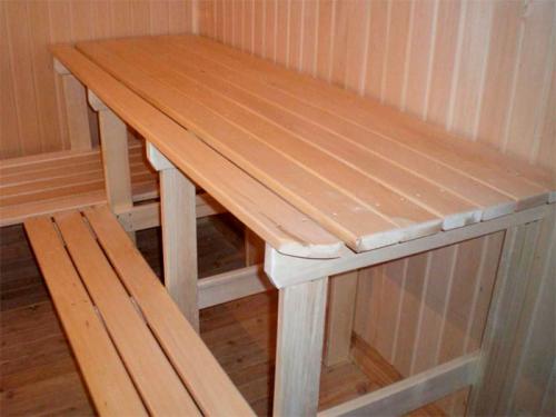 Устройство полков в бане. Делаем правильный полок для бани из дерева