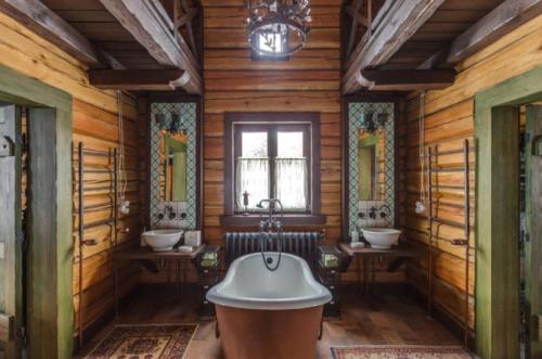 Дизайн ванной в частном доме. Варианты отделки 03