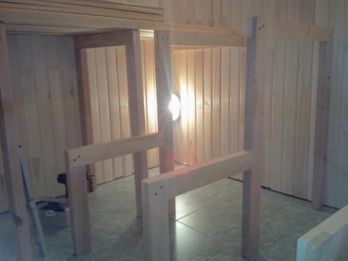 Как измерить пространство для создания полки в бане в парилке. Как сделать полок в баню своими руками