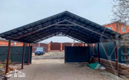 Как сделать навес устойчивым к ветру. Какой может быть угол наклона кровли